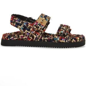 Steve Madden Chic Multicolor Tweed Sandals